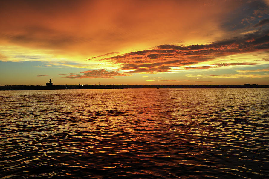 San Diego Bay Dramatic Sunset  Photograph by Kyle Hanson