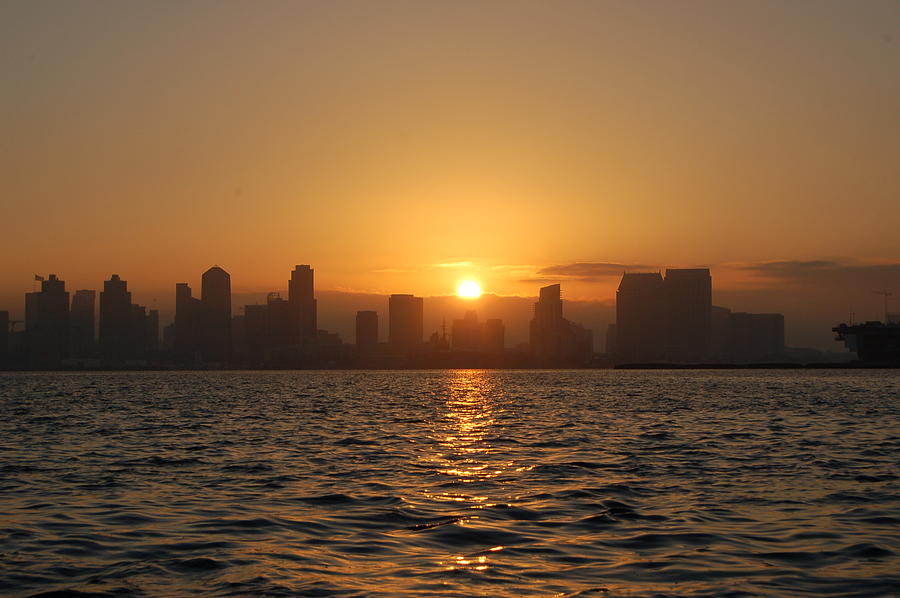 San Diego Bay Sunrise Photograph by Christine Owens San Diego Bay Sunrise Photograph by Christine Owens