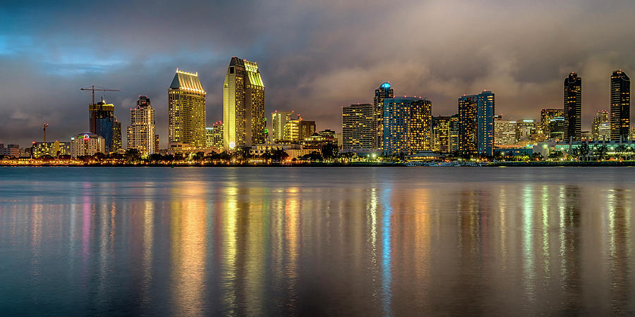 San Diego CA at Dusk 7R2_DSC3107_17-01-14 Photograph by Greg Kluempers