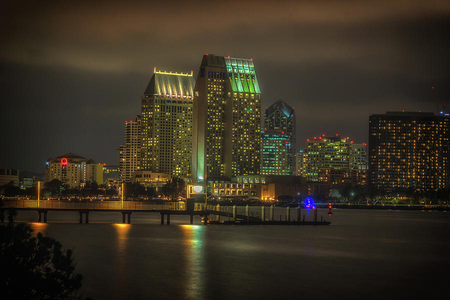 San Diego City Lights Photograph by Marnie Patchett