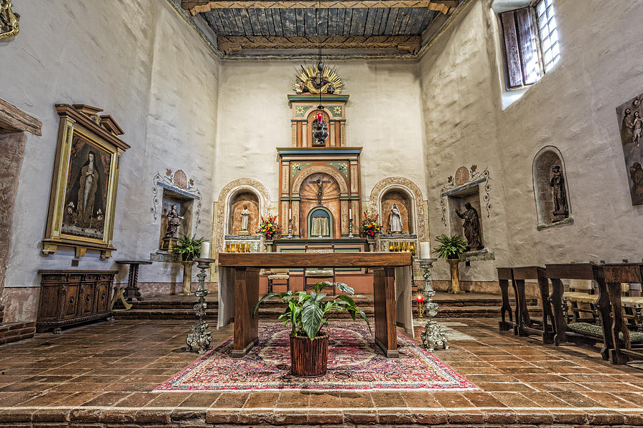 San Diego de Alcala Altar Photograph by Stephen Stookey