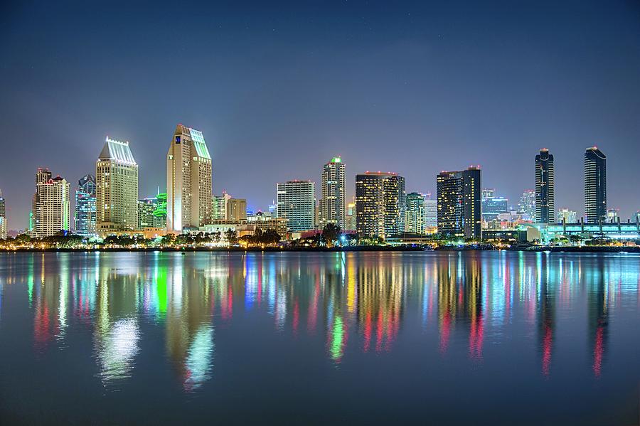 San Diego Night Skyline Photograph by Christopher Payne | Fine Art America