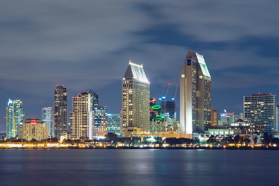 San Diego Skyline Photograph by Ray Devlin