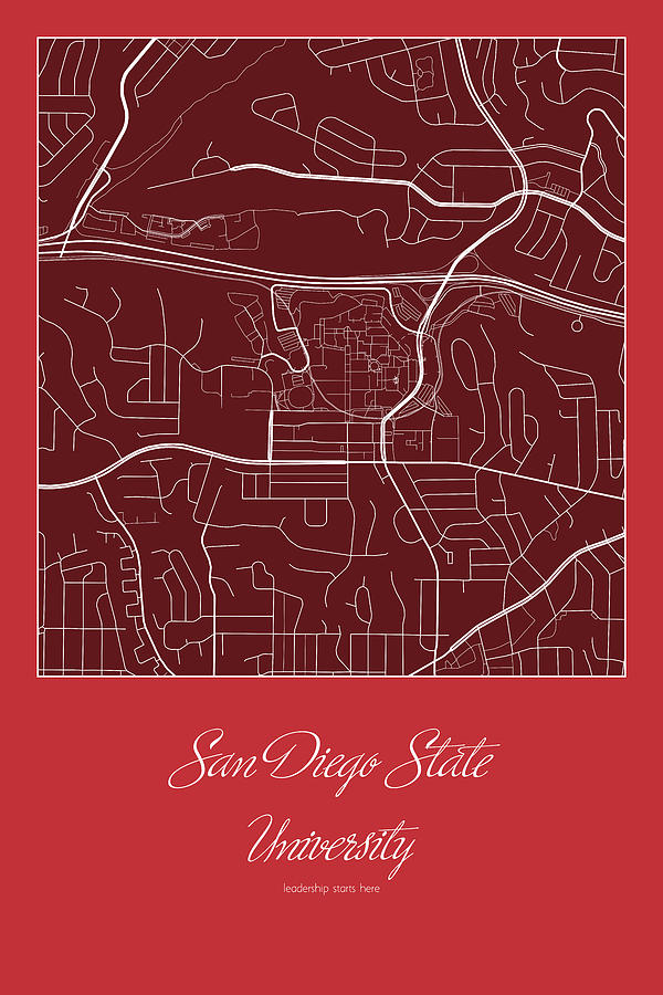 San Diego State Street Map - San Diego State University San Dieg ...