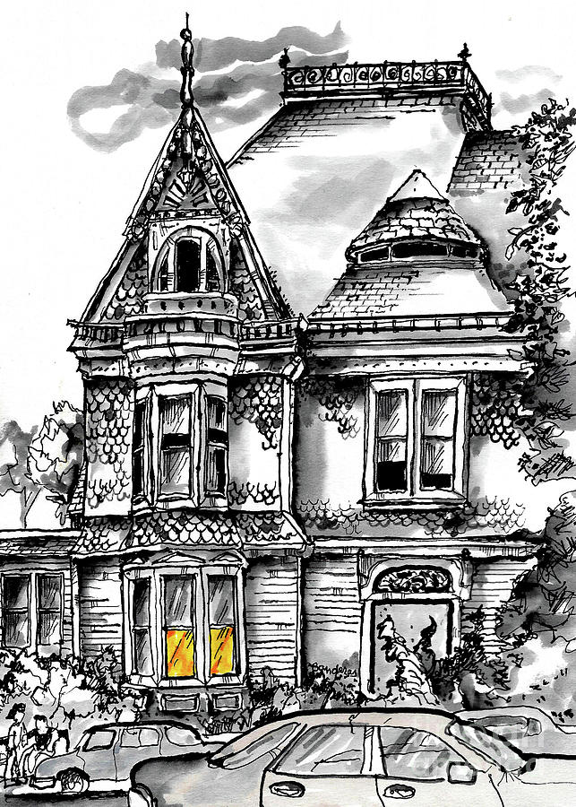 San Diego Victorian Painting by Terry Banderas