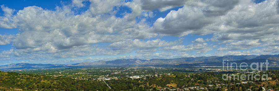San Fernando Valley Panorama Photograph by David Zanzinger