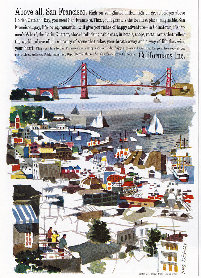 San Francisco, 1961 Painting by Granger