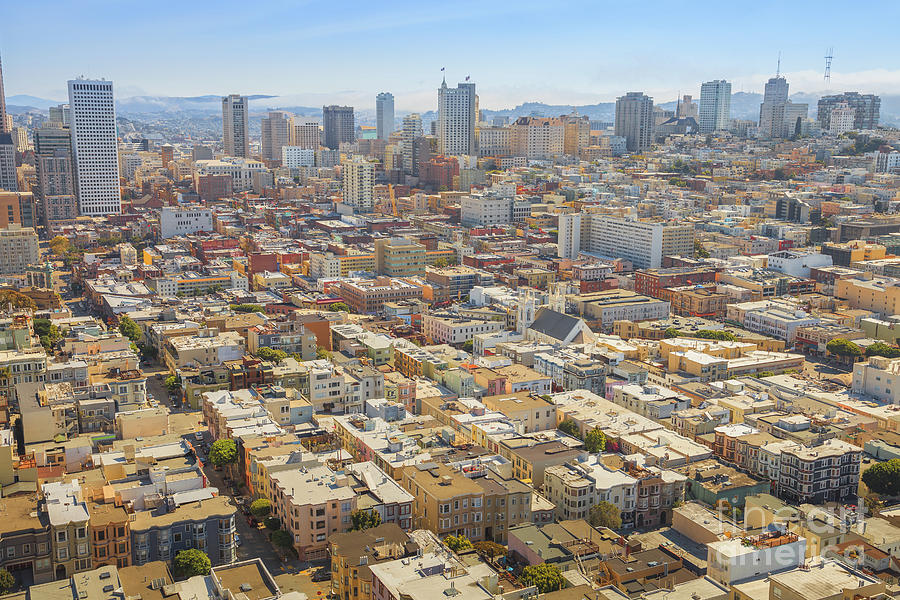 San Francisco aerial view Photograph by Benny Marty