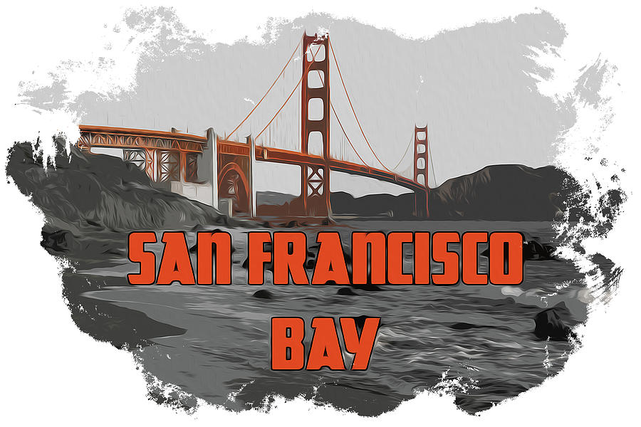 San Francisco Bay Painting by AM FineArtPrints