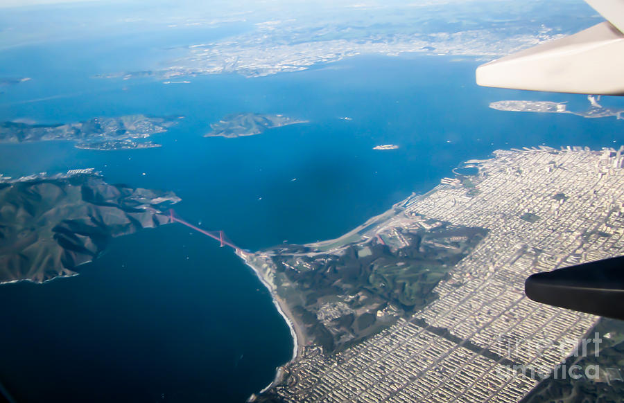 San Francisco Photograph - San Francisco Bay From Above by Suzanne Luft