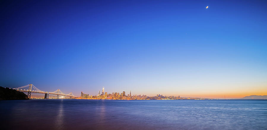 San Francisco Bay Sunset From Treasure Island Photograph by Alex Grichenko