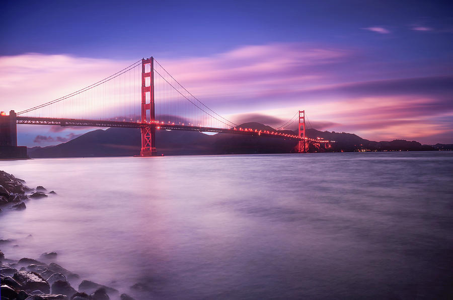 San Francisco Bridge Photograph by Philippe Sainte-Laudy