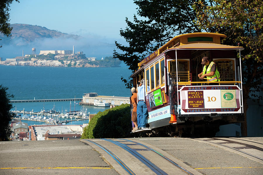 San Francisco Cable Car /& Alcatraz Island Refrigerator Magnets Size 2.5/"x 3.5/"