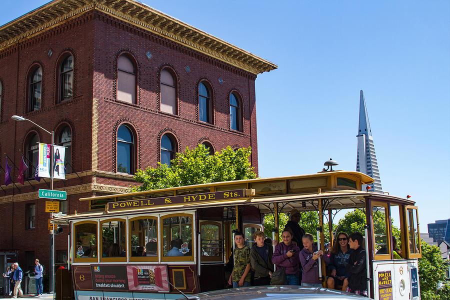 San Francisco Cable Car on California St Photograph by Bonnie Follett