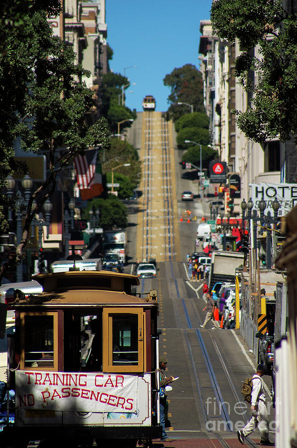 San Francisco cable cars Photograph by Paul Warburton