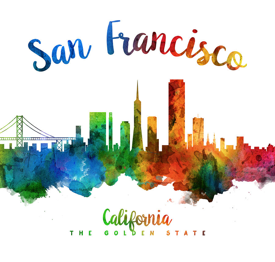 San Francisco Painting - San Francisco California 25 by Aged Pixel