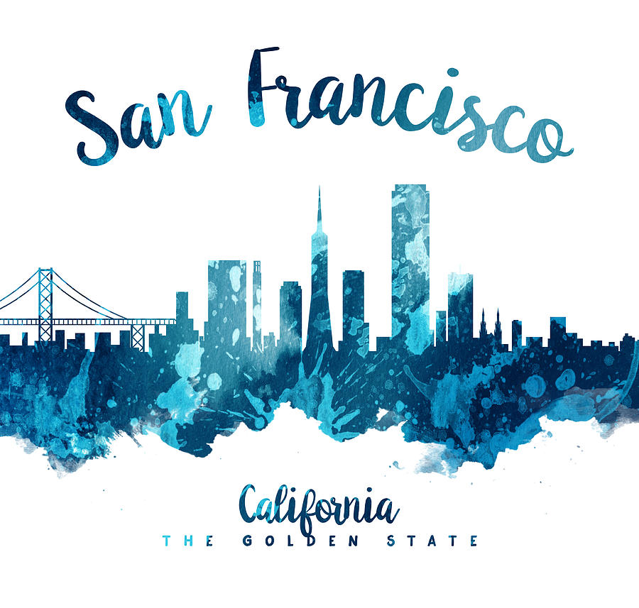 San Francisco Painting - San Francisco California 27 by Aged Pixel