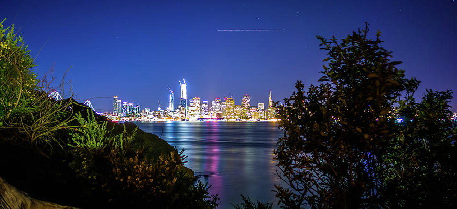 San Francisco City Downtown Skyline From Treasure Island Califor Photograph by Alex Grichenko