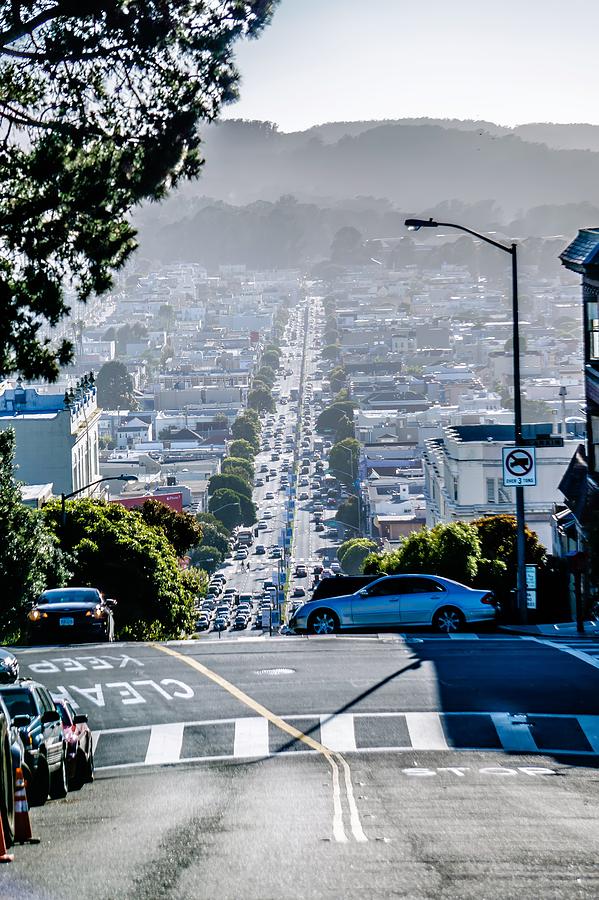 San Francisco City Neighborhoods And Street Views On Sunny Day Photograph by Alex Grichenko