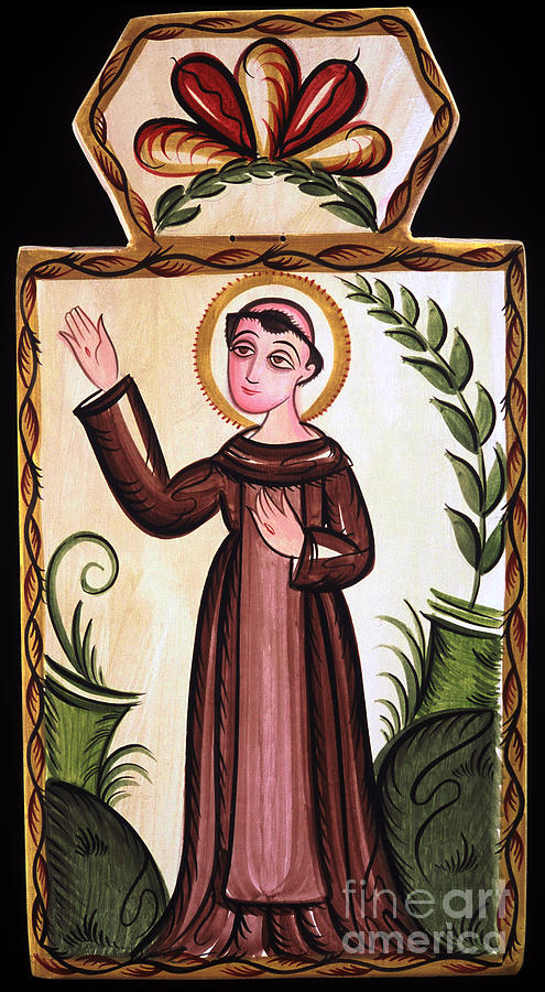 San Francisco de Asis - St. Francis of Assisi - AOFRA Painting by Br Arturo Olivas OFS