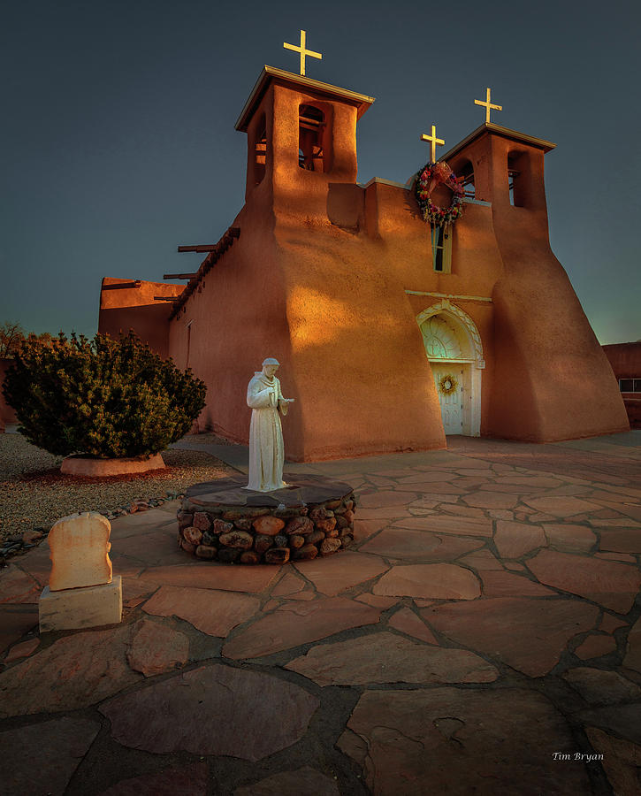 New Mexico Photograph - San Francisco De Assis Mission Church-Taos by Tim Bryan