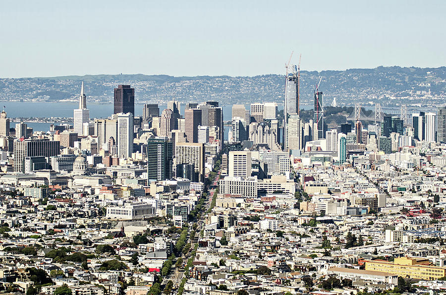 San Francisco Downtown City Skyline In California Photograph by Alex Grichenko
