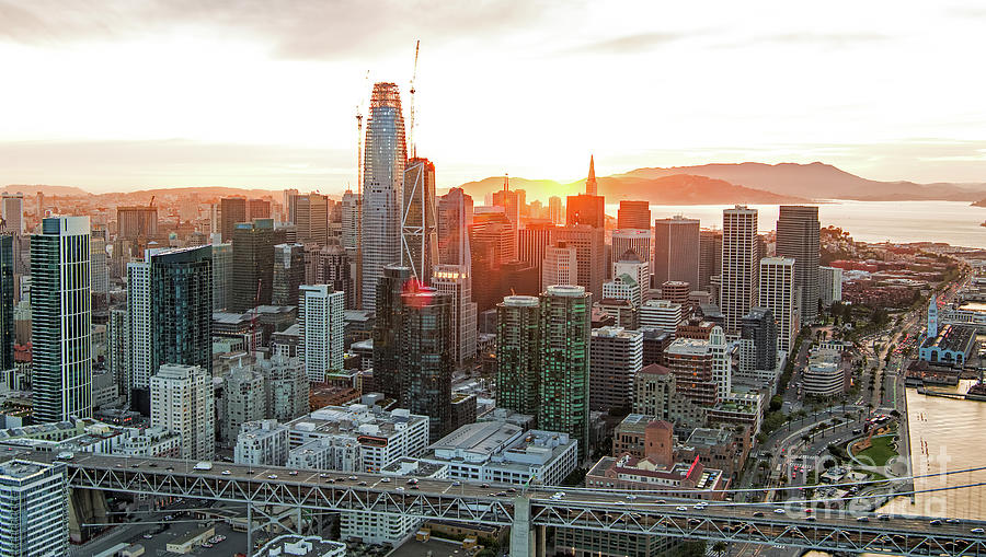 San Francisco Financial District Skyline Photograph by David Oppenheimer