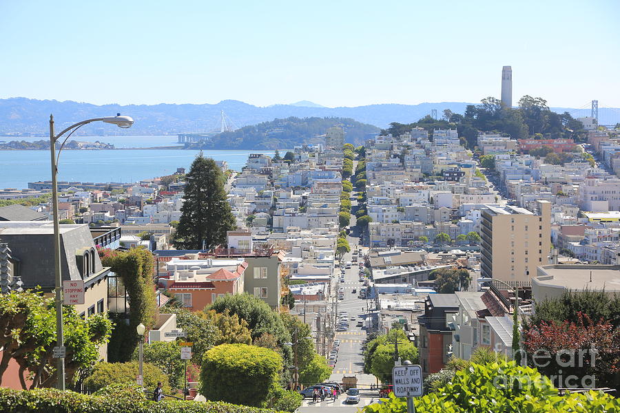 San Francisco from Lombard ST Photograph by Chuck Kuhn