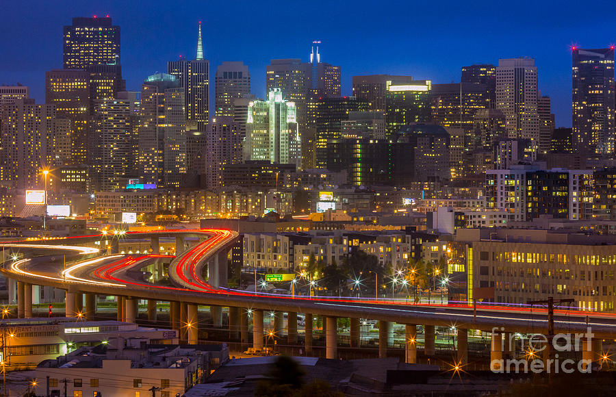 San Francisco Photograph - San Francisco from Potrero Hill by Inge Johnsson
