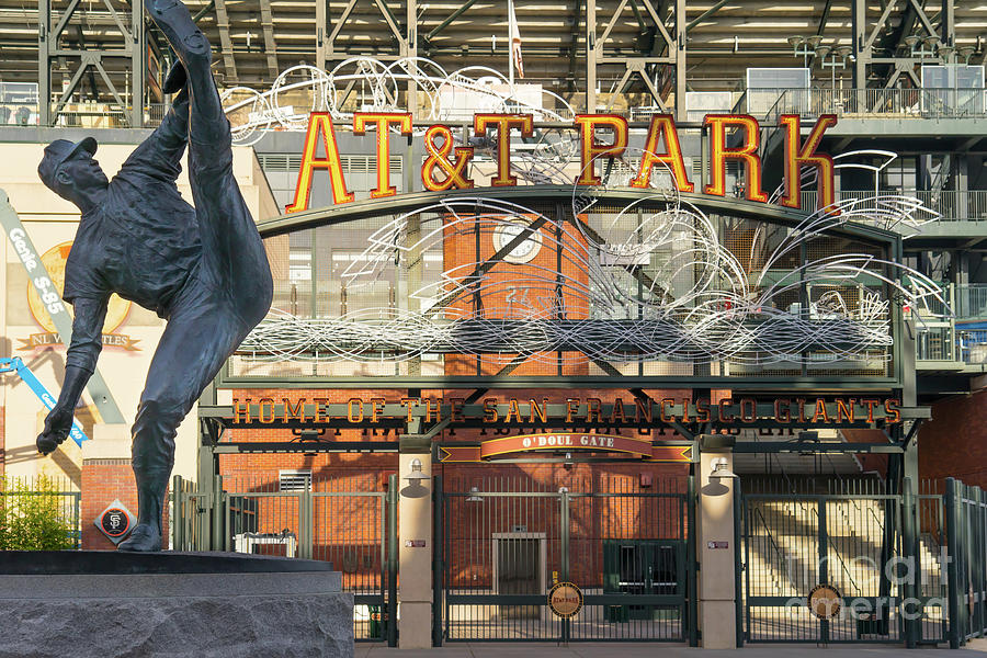 San Francisco Giants Ballpark Statue of Juan Marichal Photograph
