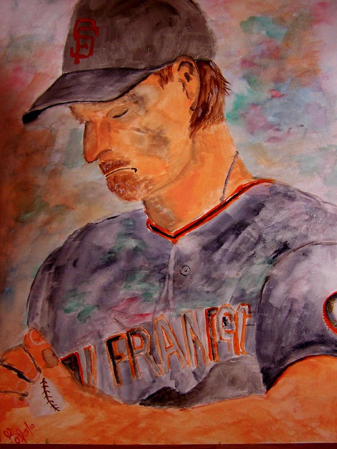 San Francisco Giants Baseball Player Painting by Jimmy Guan - Fine Art  America