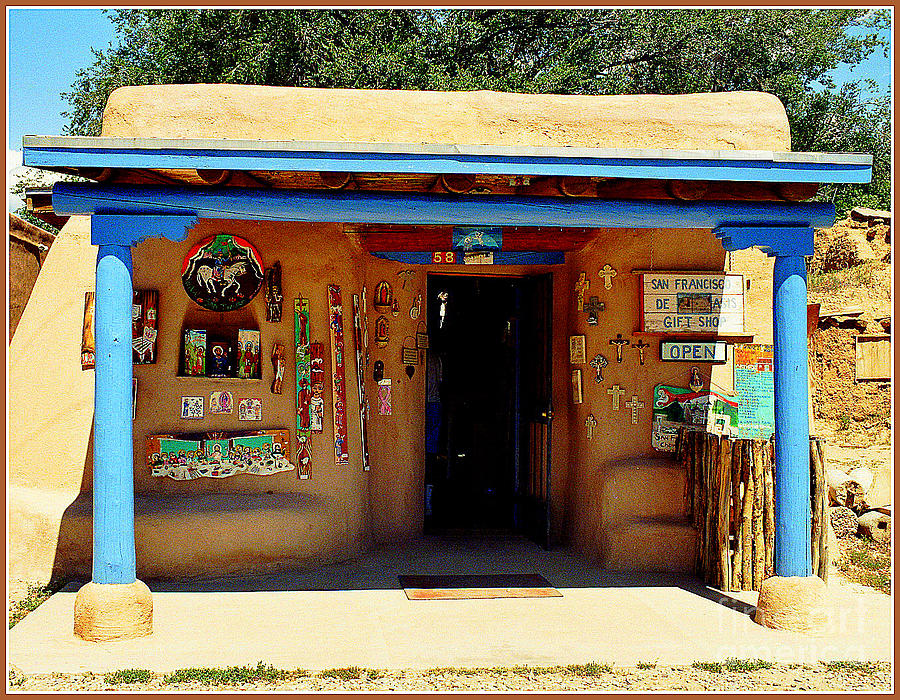 San Francisco Church Gift Shop - New Mexico Photograph by Dora Sofia Caputo