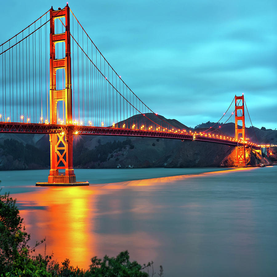 San Francisco Photograph - San Francisco Golden Gate Bridge 1x1 by Gregory Ballos