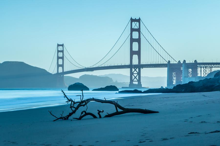 San Francisco Golden Gate Bridge in California USA Photograph by Alex Grichenko