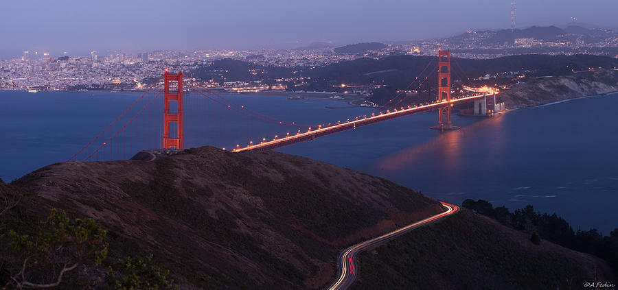 San Francisco Golden Gate Panorama Photograph by Alexander Fedin