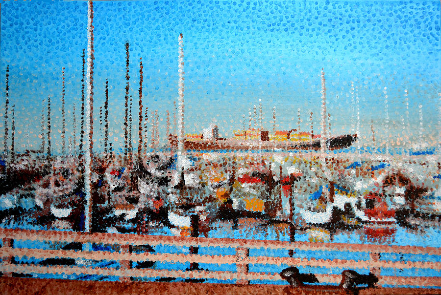 San Francisco Harbor Painting by Hadi Aghaee