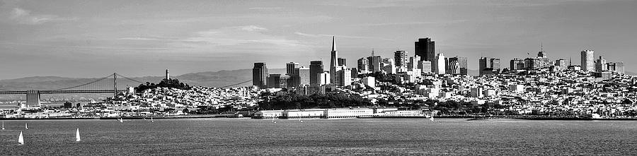 San Francisco in Black and White Photograph by William Wetmore