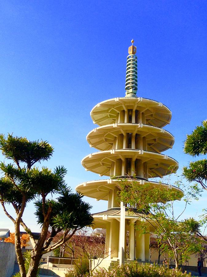 Japanese Pagoda In San Francisco Painting