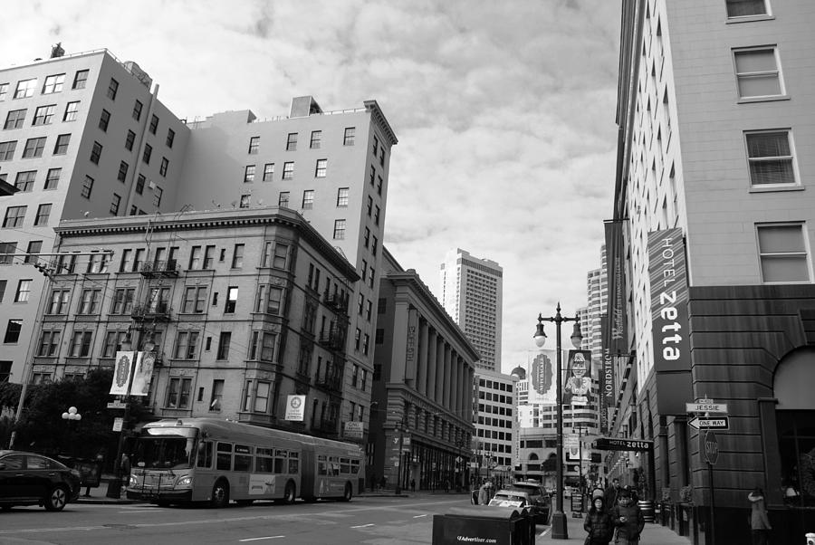 City Photograph - San Francisco - Jessie Street View - Black and White by Matt Quest