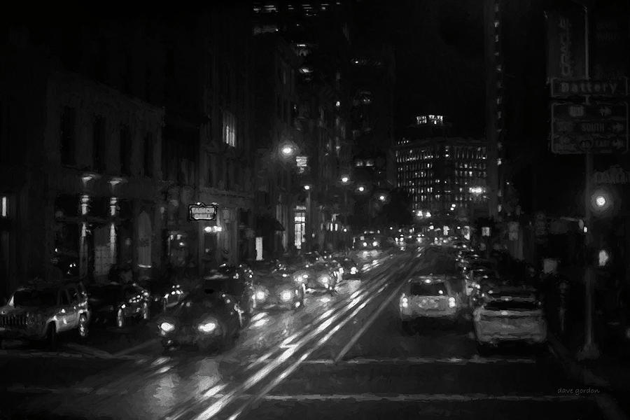 San Francisco Night I BW  Photograph by David Gordon