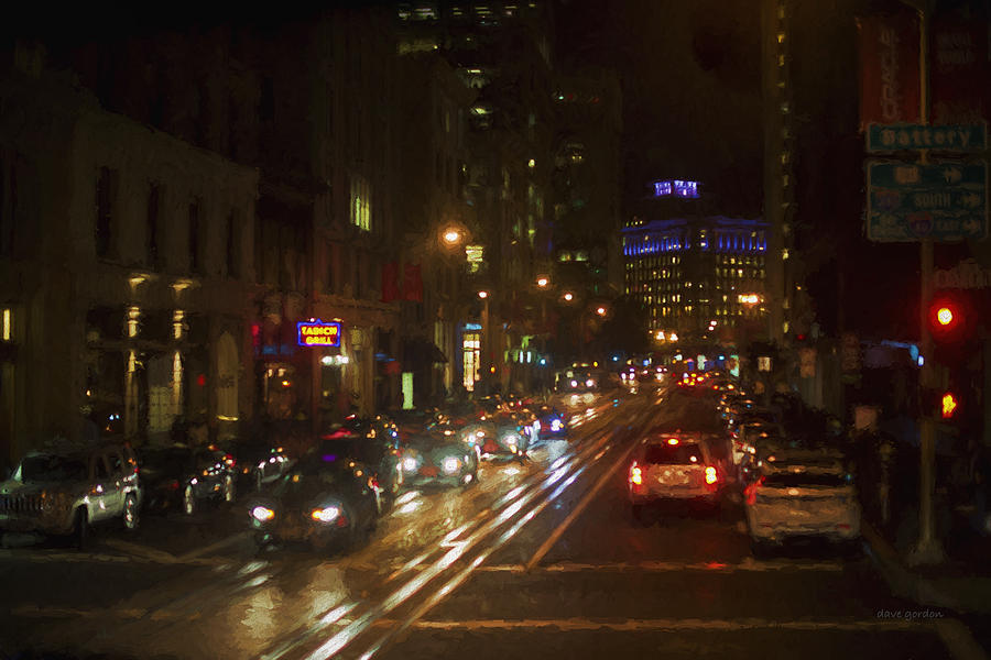 San Francisco Night I - Painterly Photograph by David Gordon