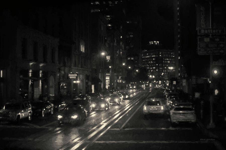 San Francisco Night I Toned Photograph by David Gordon