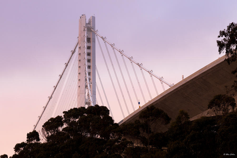 San Francisco Oakland Bridge fragment Photograph by Alexander Fedin