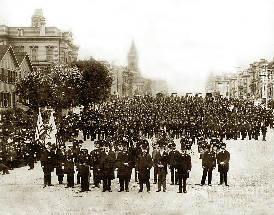 San Francisco Photograph - San Francisco Police Department Circa 1901 by Monterey County Historical Society