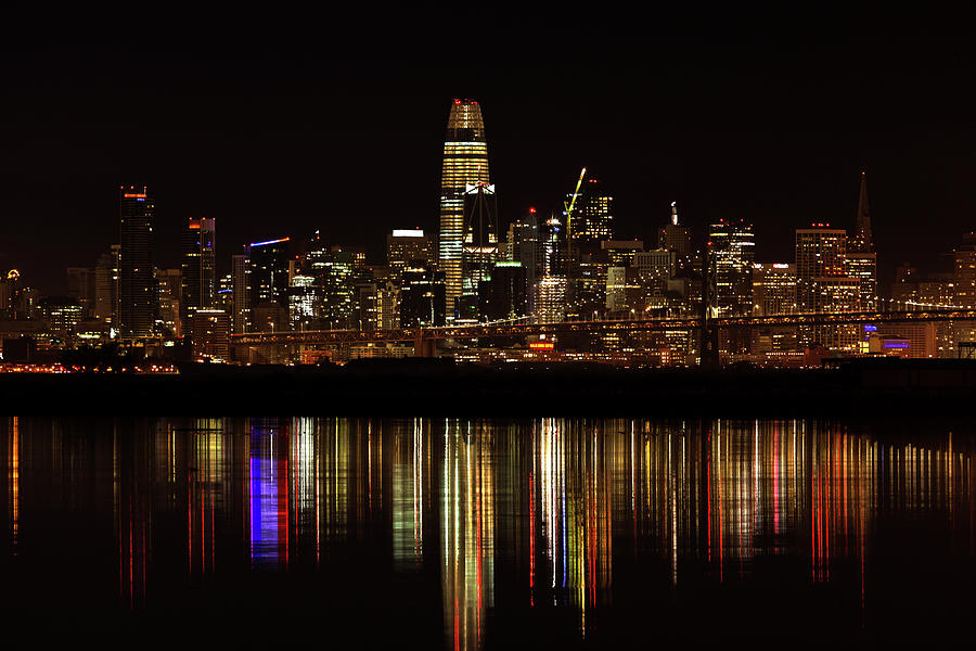 San Francisco Skyline at Night Photograph by Rick Pisio