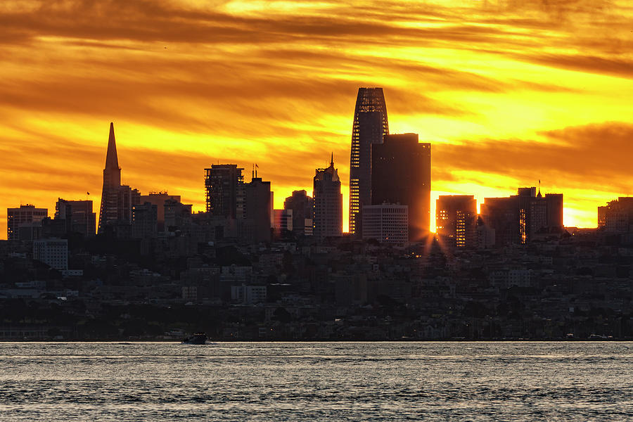 San Francisco Skyline at Sunrise Photograph by Rick Pisio