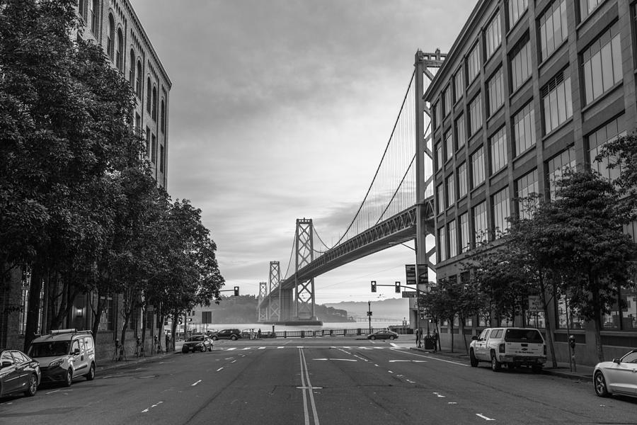 San Francisco Street and Bay Bridge  Photograph by John McGraw