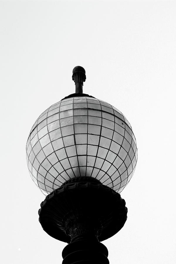 Black And White Photograph - San Francisco Street Light- by Linda Woods by Linda Woods