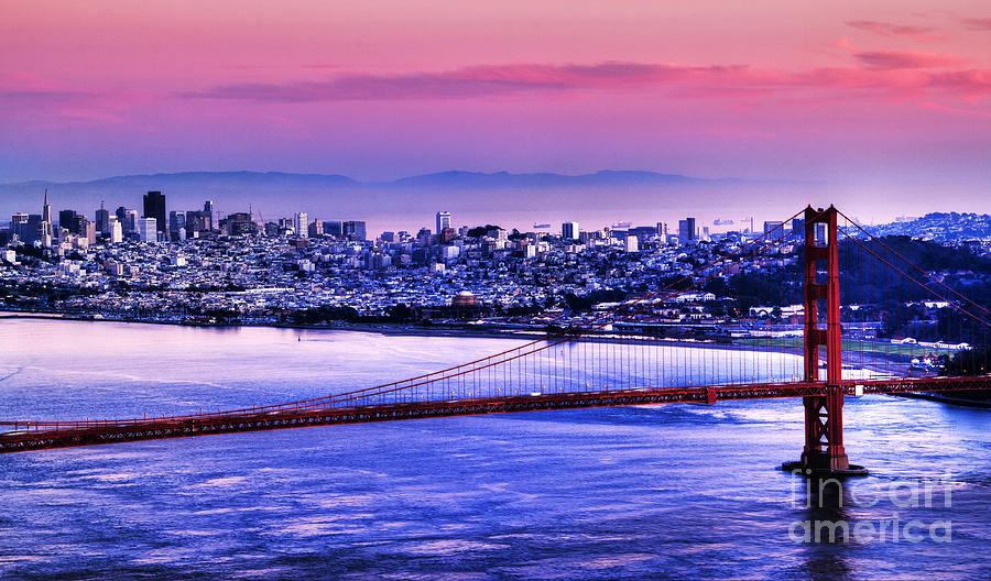 San Francisco Sunset Photograph by Paul Gillham