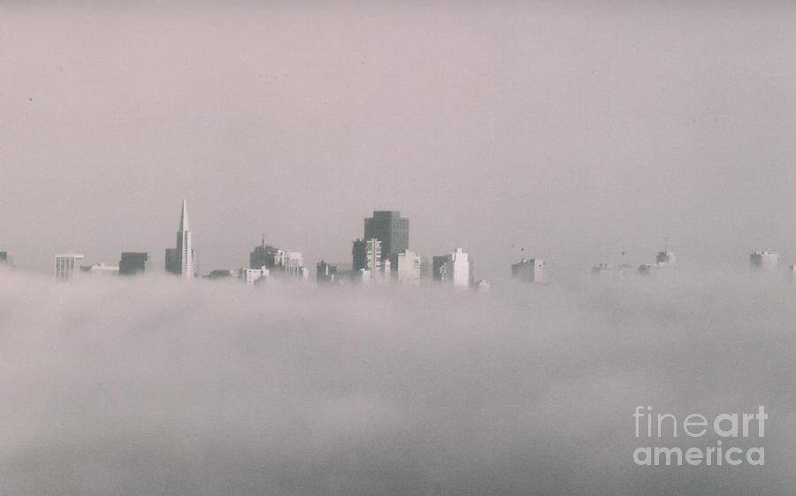 San Francisco under Fog Photograph by Mia Alexander